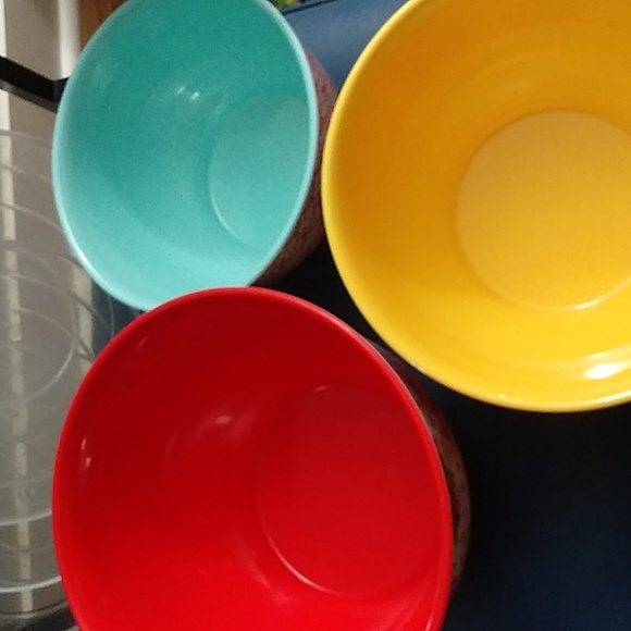 Pioneer Woman Melamine 6 Piece Nesting Bowl Set With Lids Floral Non Slip - Picture 2 of 5